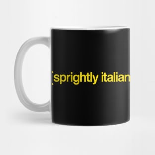 sprightly italian opera music plays Mug